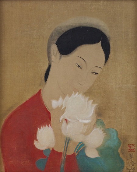 Bức “Hái cây thuốc” của họa sĩ Lê Phổ, vẽ năm 1932.