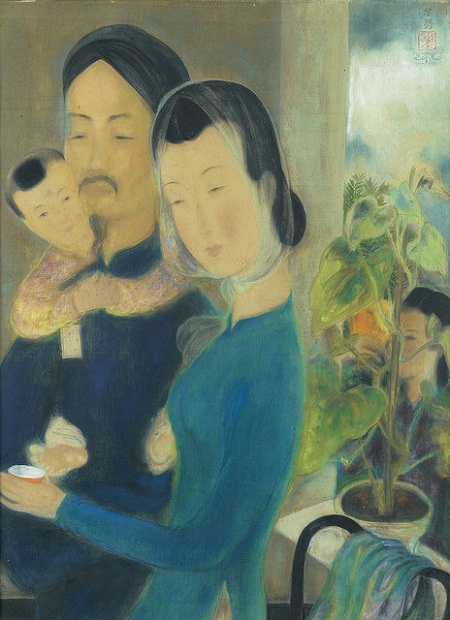 Bức “Hái cây thuốc” của họa sĩ Lê Phổ, vẽ năm 1932.