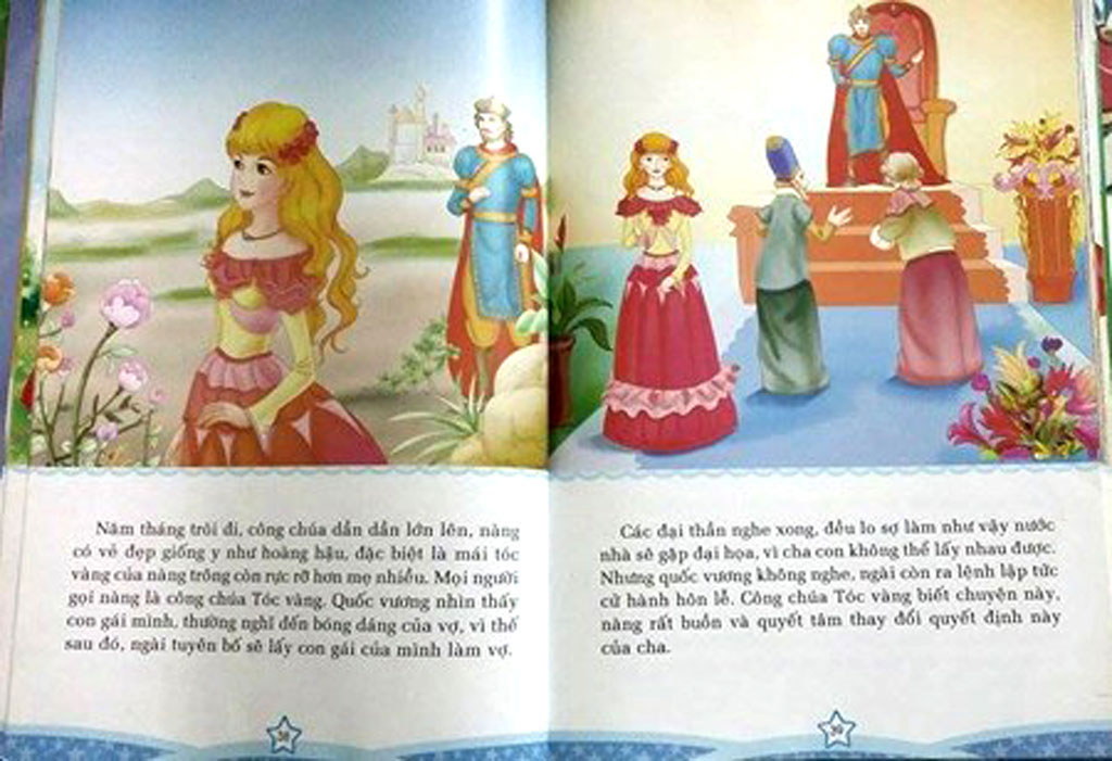 Truyện cổ tích Công chúa Tóc Vàng bị dư luận phản ứng vì có chi tiết cha muốn cưới con gái