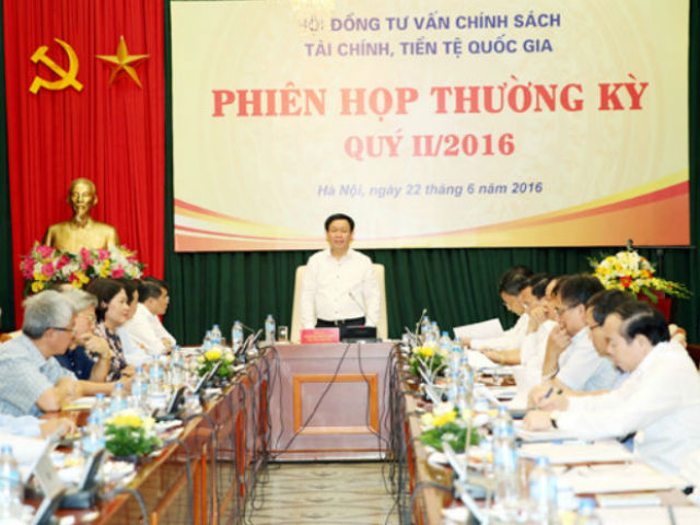 Phiên họp đầu tiên của Hội đồng tư vấn chính sách tài chính tiền tệ Quốc gia chưa bàn về giải pháp xử lý nợ xấu