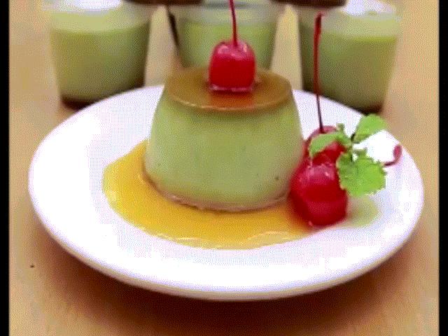 Tuyệt chiêu làm bánh flan trà xanh hút hồn các tín đồ matcha