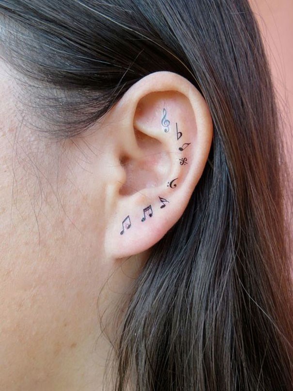 hình xăm nhỏ sau mang tai  Tatuajes de aves pequeñas Tatuaje detrás de la  oreja Tatuaje de pájaro pequeño