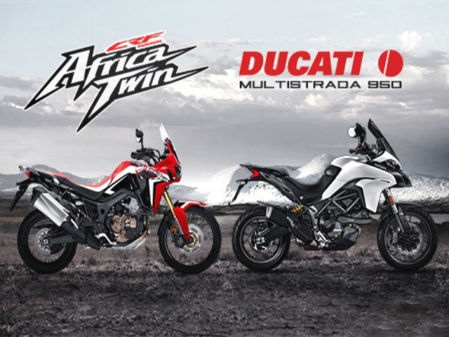 So găng Honda CRF 1000L Africa Twin và Ducati Multistrada 950