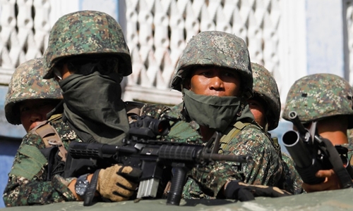 Lính thủy đánh bộ Philippines. Ảnh: Reuters