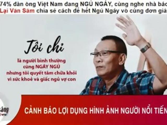 MC Lại Văn Sâm bức xúc trên sóng truyền hình khi bị giả mạo để quảng cáo