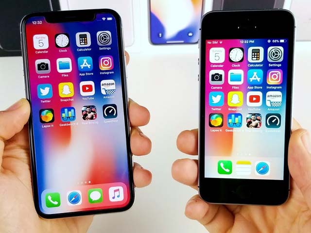 iPhone X còn khướt mới bằng iPhone SE nhé!