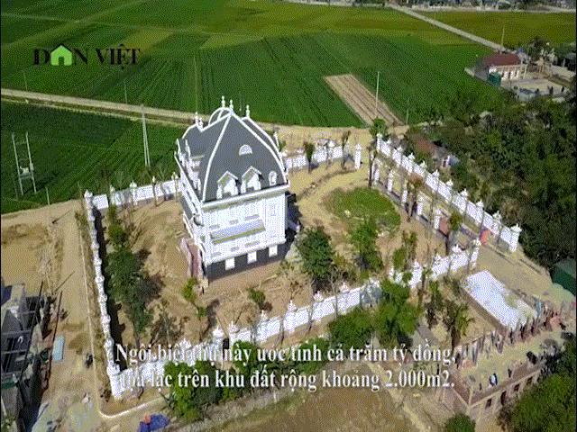 Clip: Toàn cảnh biệt thự ”siêu khủng” ở làng quê Hà Tĩnh của cụ bà U80