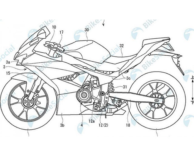 Lộ ảnh bằng sáng chế Suzuki GSX-R300, sắp trình làng