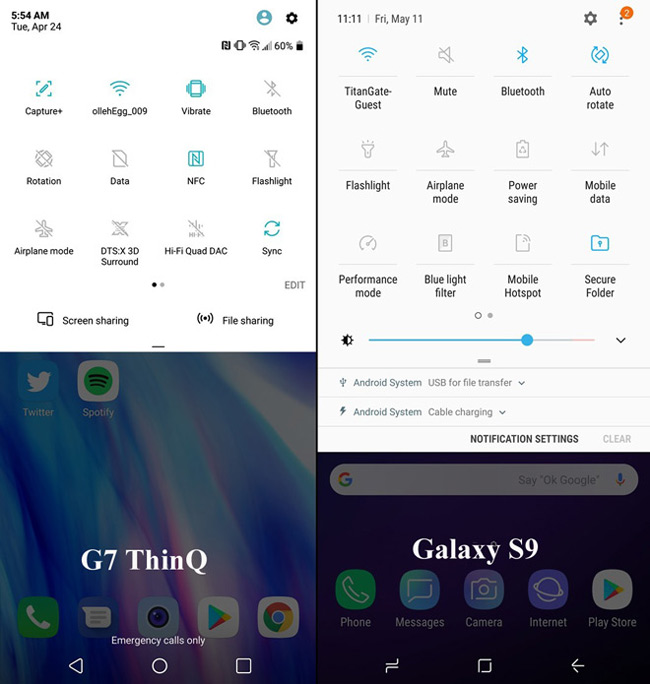 so sanh giao dien truc quan giua lg g7 va galaxy s9 hinh anh 4