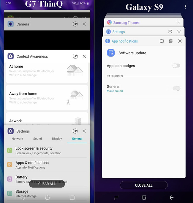 so sanh giao dien truc quan giua lg g7 va galaxy s9 hinh anh 5