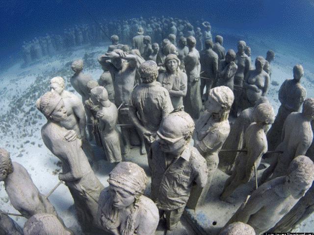Nín thở chiêm ngưỡng bảo tàng điêu khắc dưới lòng biển sâu