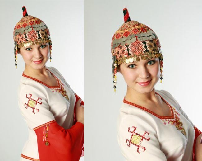 Thiếu nữ Nga xinh đến ngỡ ngàng trong trang phục dân tộc