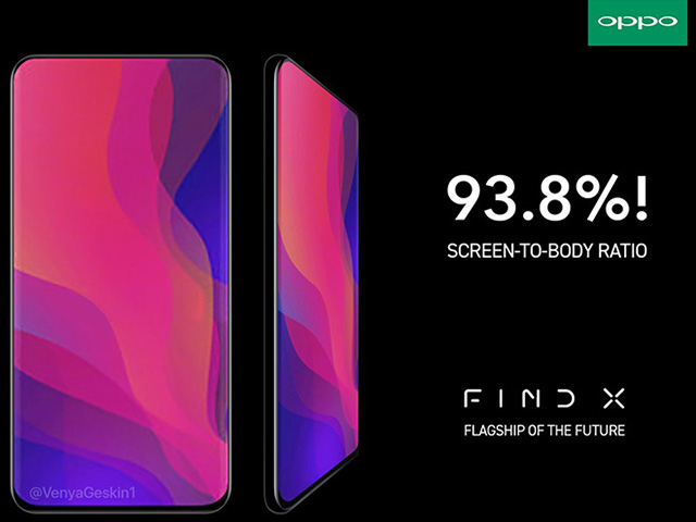 Oppo Find X sẽ là smartphone có tỷ lệ màn hình lớn chưa từng thấy?