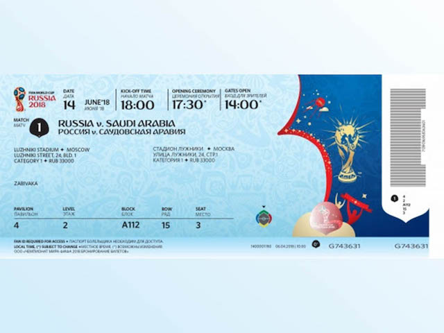 Công nghệ bảo mật của tấm vé vào sân xem World Cup 2018 có gì đặc biệt?