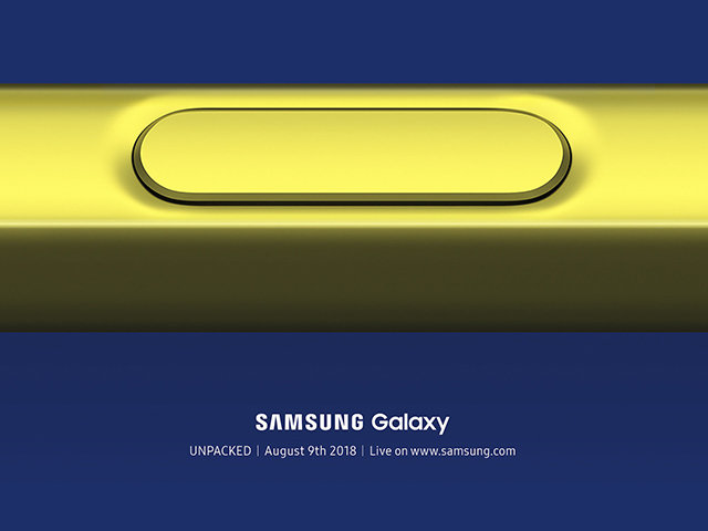 Samsung chính thức gửi thư mời sự kiện Galaxy Note 9