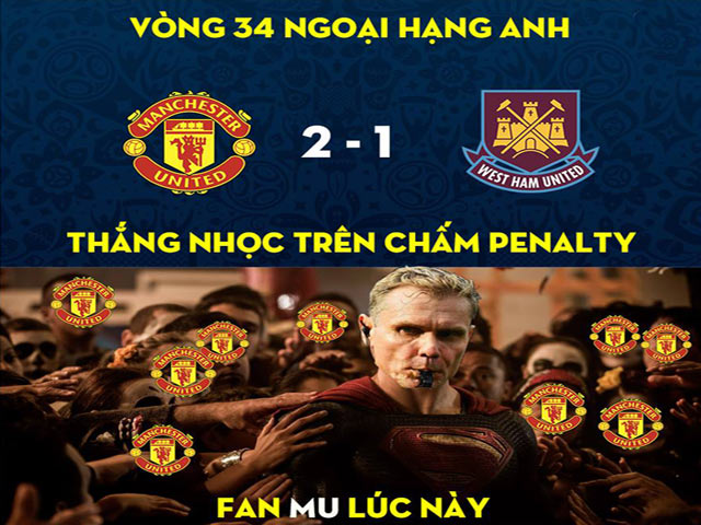 MU thắng nhọc penalty, công lớn thuộc về trọng tài