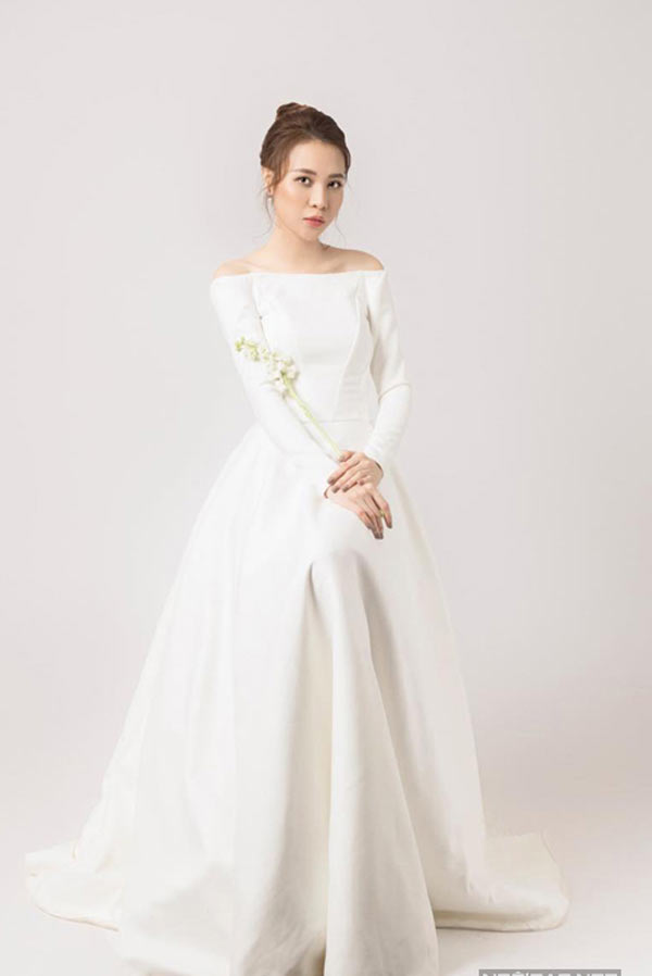 Marry Blog  Sao Việt chọn váy cưới minimalist vào nửa cuối năm