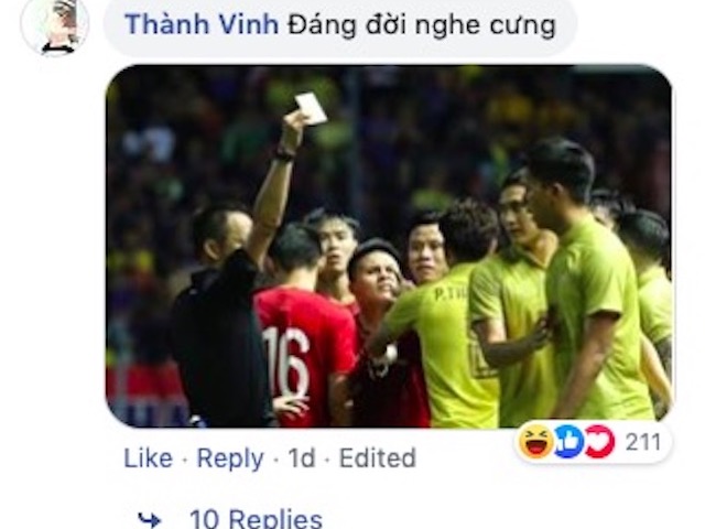 Những bình luận hài hước của dân mạng trên Facebook của Quang Hải