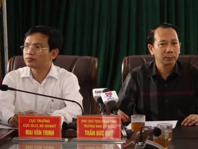 Vụ gian lận thi cử ở Hà Giang: Kỷ luật ”cảnh cáo” Phó chủ tịch tỉnh và Cựu Giám đốc Sở GD-ĐT