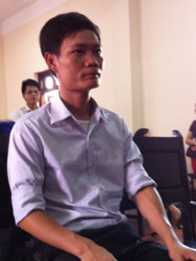 Kỹ sư Lê Văn Tạch trong phiên phúc thẩm sáng qua (6-7). Ảnh: BT
