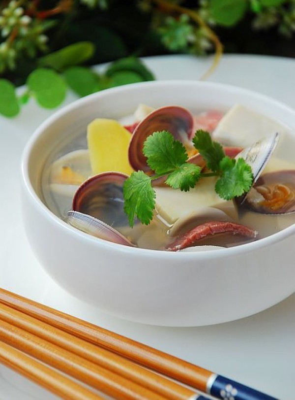 Nấu canh ngao đậu hũ cho ngày oi nóng 1