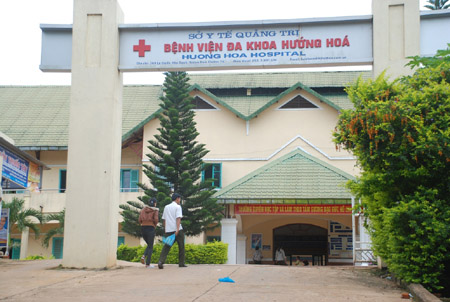Bệnh viện Đa khoa Hướng Hóa - nơi xảy ra vụ việc đau lòng ngày 20.7. 