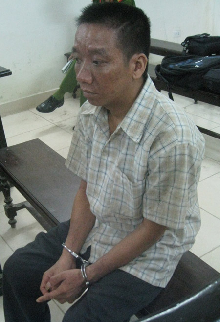 Bị cáo Nguyễn Xuân Trước tại tòa.