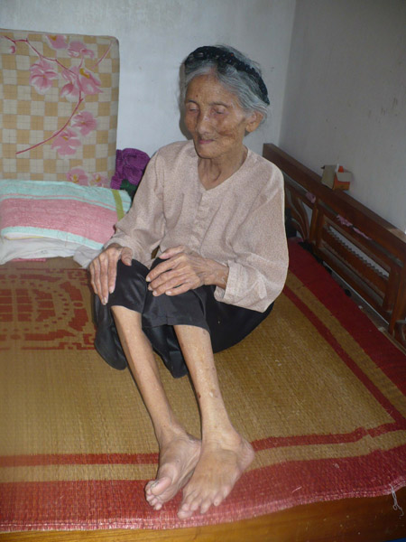 Cụ Ngô Thị Thục, mẹ của 2 liệt sĩ nay đã 101 tuổi.