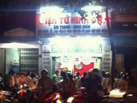 Cửa hàng kinh doanh đồ điện tử của anh Nguyễn Minh Đạt 