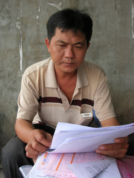 Ông Lâm Ái Hữu đã kiện UBND thị xã vì mức bồi thường thiếu hợp lý.