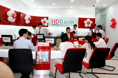 Phòng Giao dịch hiện đại của HDBank.