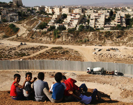 Khu định cư của Israel trên phần đất chiếm đóng của Palestine ở khu Bờ Tây.         