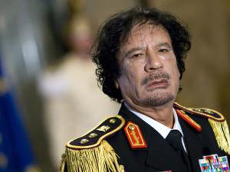 Nhà lãnh đạo bị lật đổ của Lybia – Gaddafi.