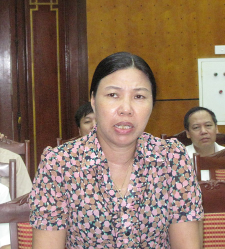 Bà Lê Thị Hồng Lạng- Chủ tịch Hội ND tỉnh Hà Nam