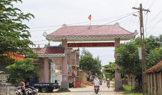 Cổng làng Cảnh Dương hôm nay.