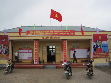 Một nhà văn hóa thôn của phường Hà An (thị xã Quảng Yên, Quảng Ninh) được hoàn  thành và đưa vào sử dụng từ năm 2011.