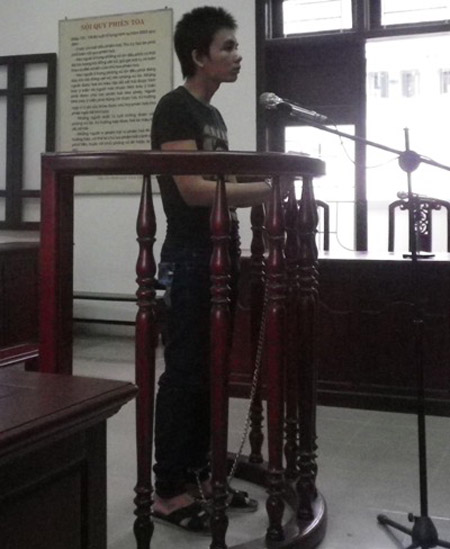 Nguyễn Văn Vinh tại phiên xử sơ thẩm ngày 18.9. 