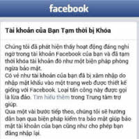 Hàng loạt Facebooker “đứng hình“ vì... thông báo khóa tài khoản