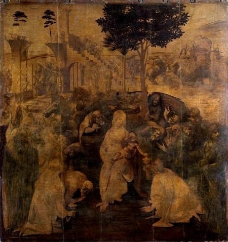 Danh họa người Ý Leonardo da Vinci và bức “Sự tôn sùng của các vị đạo sĩ” (1481)
