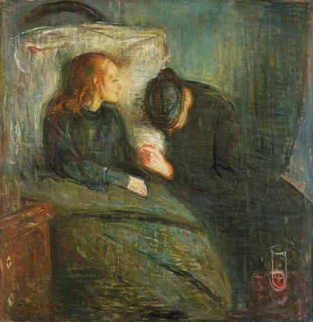 Danh họa người Na Uy Edvard Munch và bức “Đức trẻ ốm” (1885)