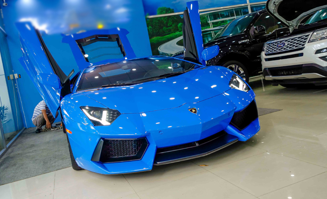 chi tiet lamborghini aventador mau xanh cuc doc tai viet nam hinh anh 7