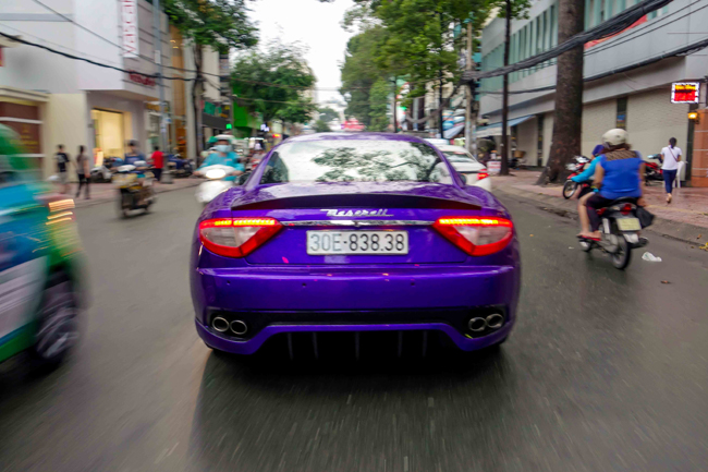 maserati granturismo mau tim “cuc doc”, bien dep tro lai sai gon hinh anh 1