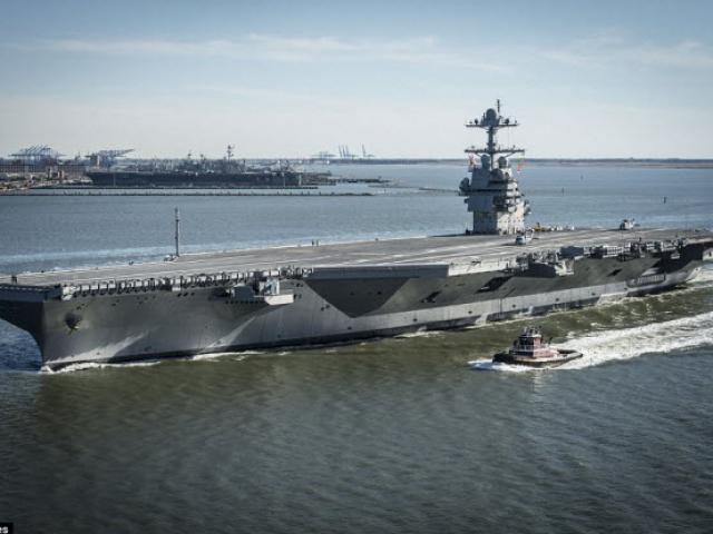Hải quân Mỹ nhận tàu sân bay 13 tỉ USD mạnh nhất thế giới