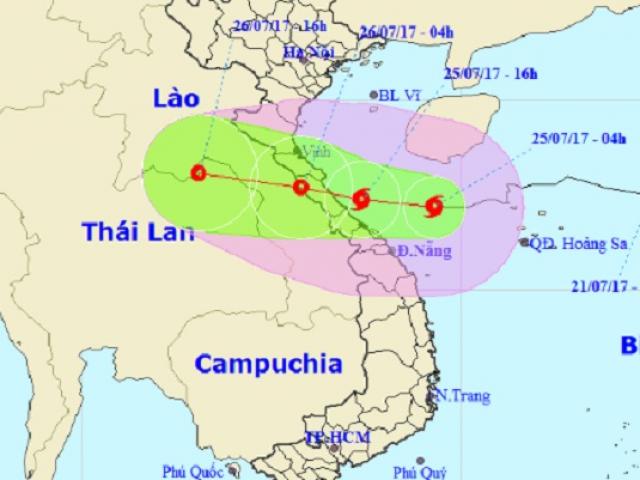 Chiều tối nay, bão số 4 giật cấp 10 đổ bộ Hà Tĩnh – Quảng Trị