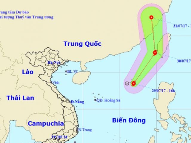 Áp thấp nhiệt đới mạnh lên thành bão, Nam Bộ có mưa dông