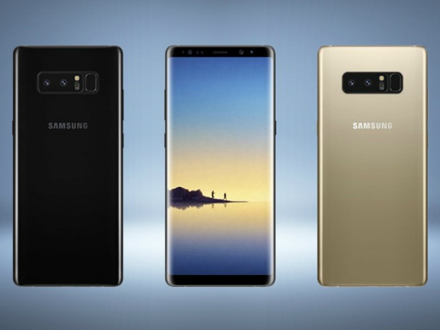 Samsung Galaxy Note 8 lộ tùy chọn màu và hình nền