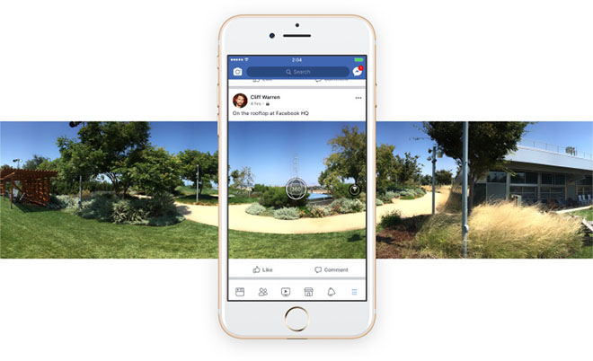 Sử dụng ảnh 360 độ để tạo nên trải nghiệm đầy mới lạ cho những ai ghé thăm trang cá nhân của bạn. Đồng thời, hãy tận dụng vị trí ảnh bìa Facebook để quảng bá sản phẩm iPhone của bạn. Tạo nên một không gian đẹp mắt để thu hút sự chú ý của mọi người nhé!
