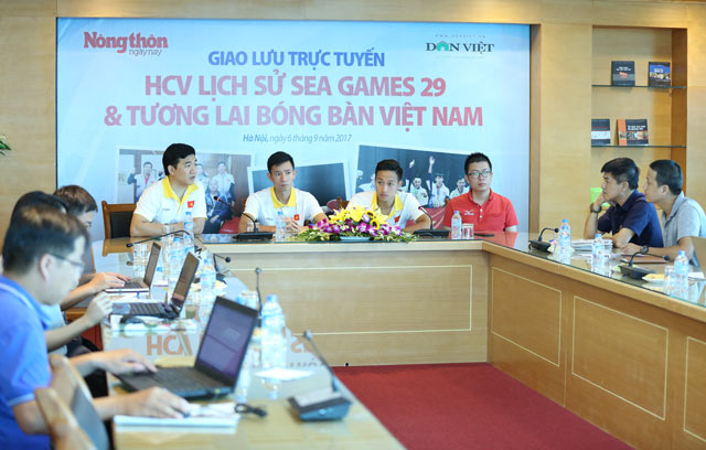 truc tiep: giao luu voi tuyen thu bong ban doat hcv sea games lich su hinh anh 43