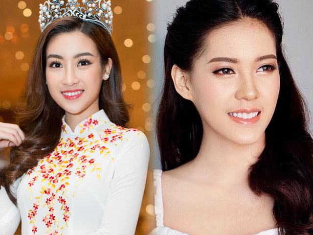 Hoa hậu Lào ”xinh như tiên” lần đầu đọ sắc Đỗ Mỹ Linh