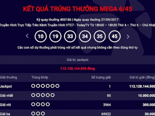 Tìm ra nơi bán tờ vé số Vietlott trúng hơn 112 tỉ đồng